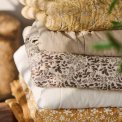 IB LAURSEN - Quilt naturfarvet m/milky brown lvmnster