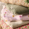 Ib Laursen - Quilt gr�n m/blomsterranker