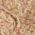 Ib Laursen - Quilt m/r�de, gr�nne og orange blomsterranker