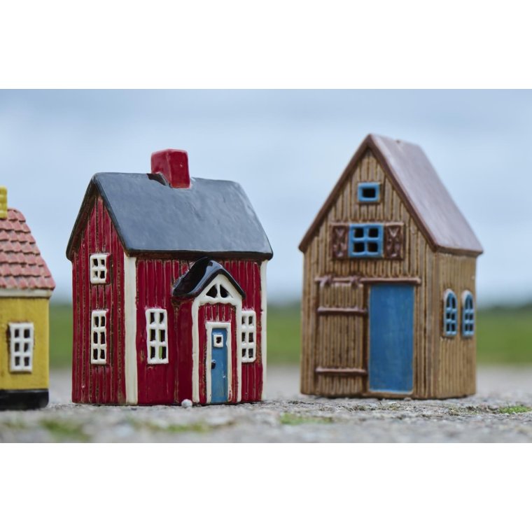 IB LAURSEN - Hus t/fyrfadslys Visby bl dr