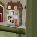 Ib Laursen - Hus t/fyrfadslys Nyhavn 2 kviste lysebl� facade