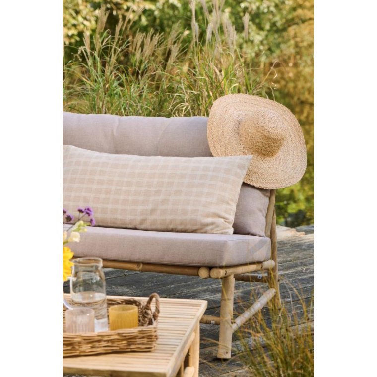 Ib Laursen - Pudebetr�k med fyld - tern tone i tone naturfarvet