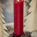 Ib Laursen - Kalenderlys 1-24 pr�get tal r�d stearin svanem�rket