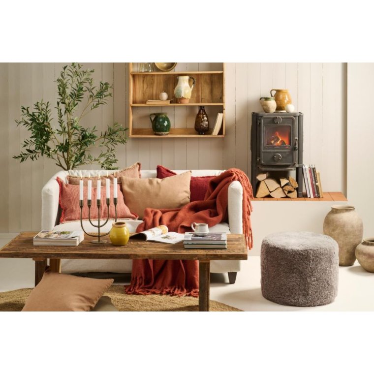 IB LAURSEN - Pude med fyld - camel	