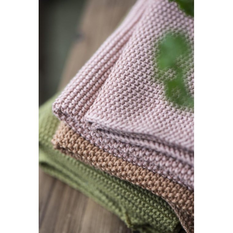 Ib Laursen - Hndklde Mynte faded rose strikket