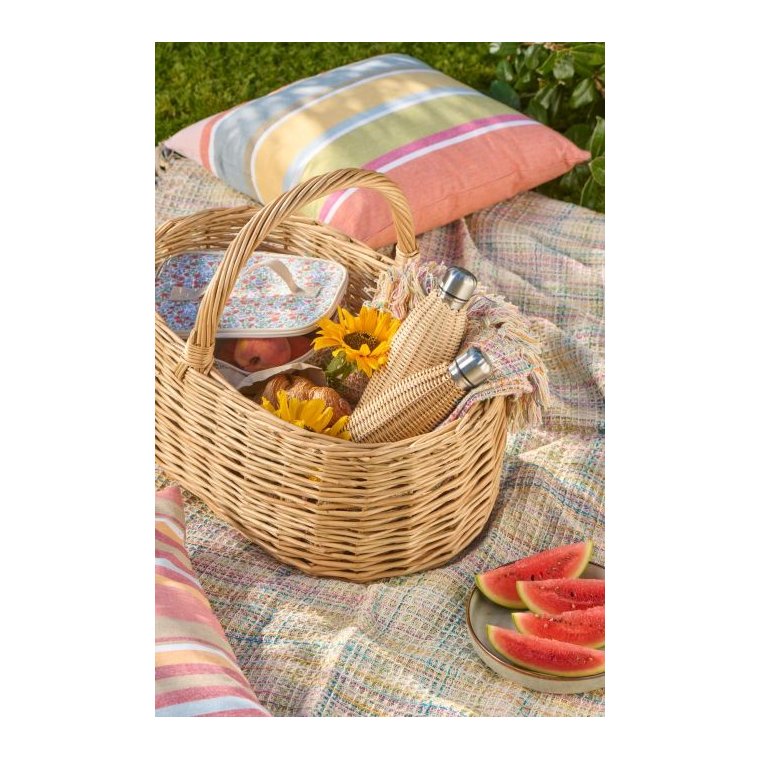 Ib Laursen - Termoflaske polyrattan h�ndflettet 500 ml