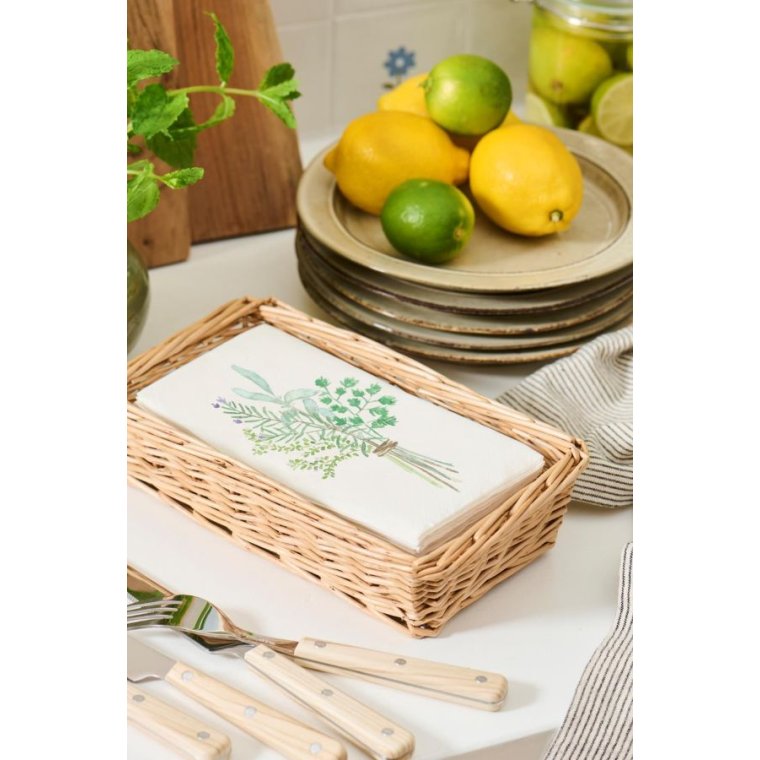 IB LAURSEN - Serviet 10x20 cm krydderurtebuket - 16 stk/pk