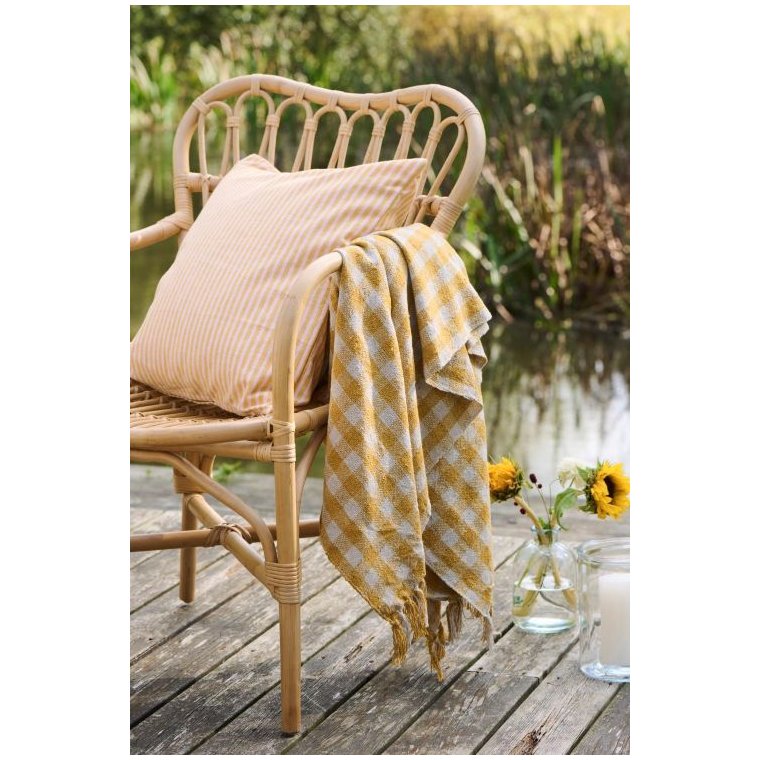 Ib Laursen - Plaid natur/gule tern