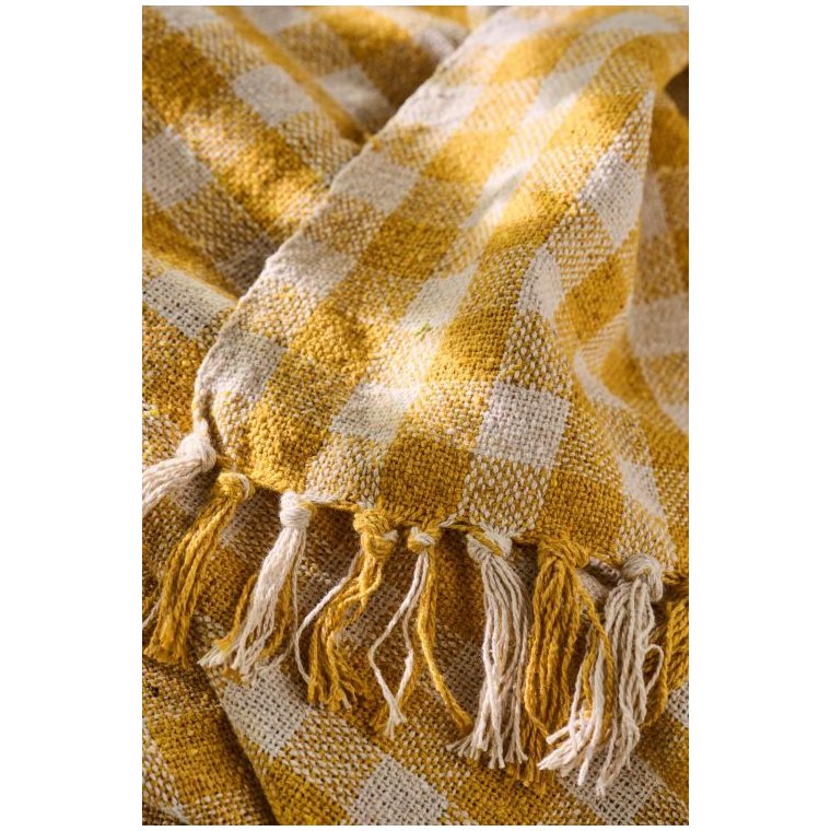 Ib Laursen - Plaid natur/gule tern