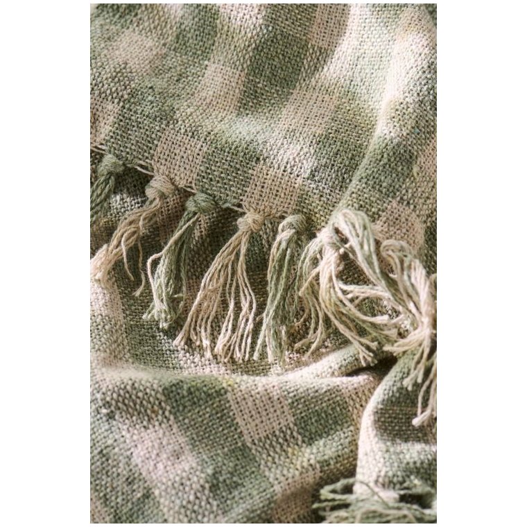 Ib Laursen - Plaid natur/st�vgr�nne tern