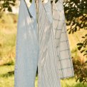 IB LAURSEN - Viskestykke Charlie m/m�rkebl� tynde striber