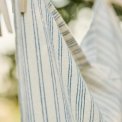 IB LAURSEN - Viskestykke Kasper natur m/m�rkebl� striber