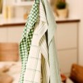 IB LAURSEN - Viskestykke Emil m/gr�nne tynde striber