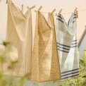 IB LAURSEN - Viskestykke Lucy m/lysebl�, m�rkebl� og hvide striber