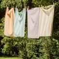 IB LAURSEN - Viskestykke Linus m/lysegr�nne og lysebrune brede striber