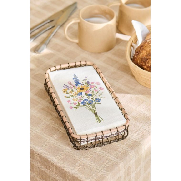 IB LAURSEN - Servietholder m/bambuskant aflang passer t/10x20 cm serviet
