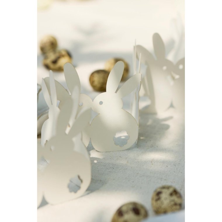 Ib Laursen - P�skebordpynt harer kan st� selv - hvid