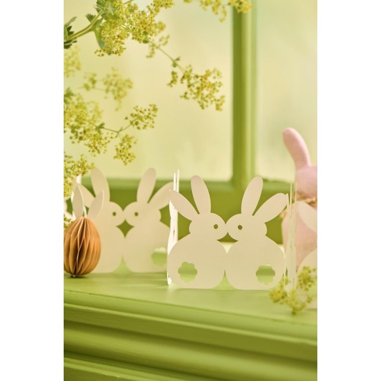 Ib Laursen - P�skebordpynt harer kan st� selv - hvid