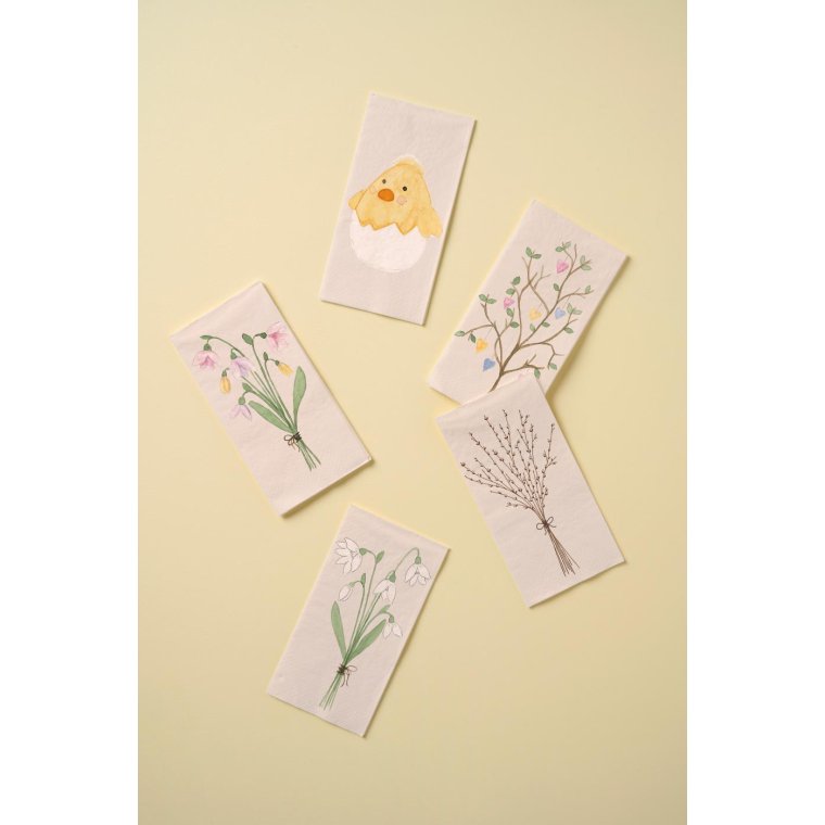 IB LAURSEN - Serviet 10x20 cm p�skekylling i �ggeskal 16 stk/pk