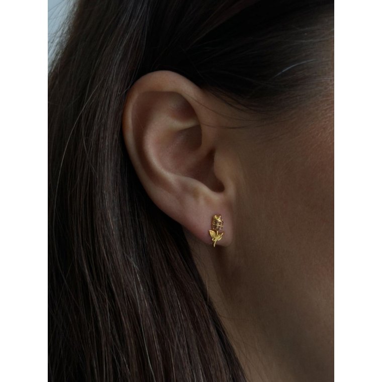 PICO - Tulip Studs - Rouge