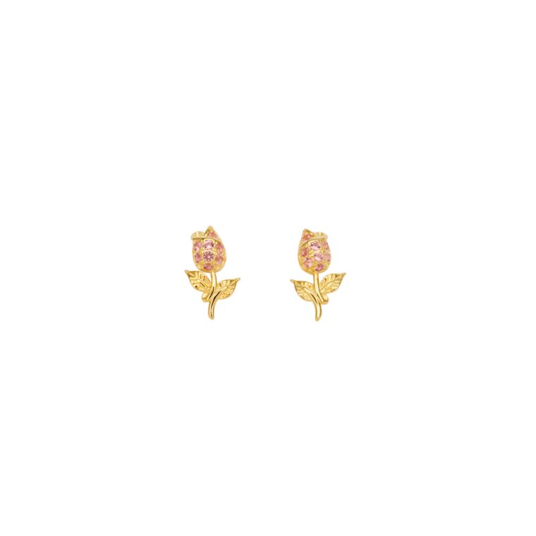 PICO - Tulip Studs - Rouge