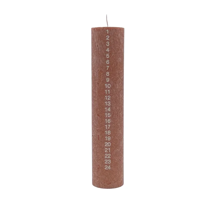 KunstIndustrien - Upcycled Olive Wax Calendar Candles - 6 cm x 28 cm