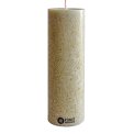 KunstIndustrien - Upcycled olive wax pillar candles - 6 cm x 18 cm