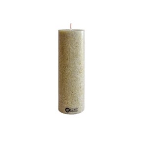 KunstIndustrien - Upcycled olive wax pillar candles - 6 cm x 18 cm