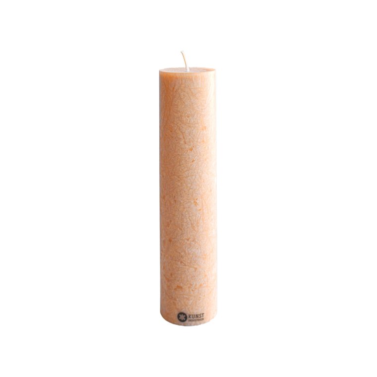 KunstIndustrien - Upcycled olive wax pillar candles - 6 cm x 25 cm