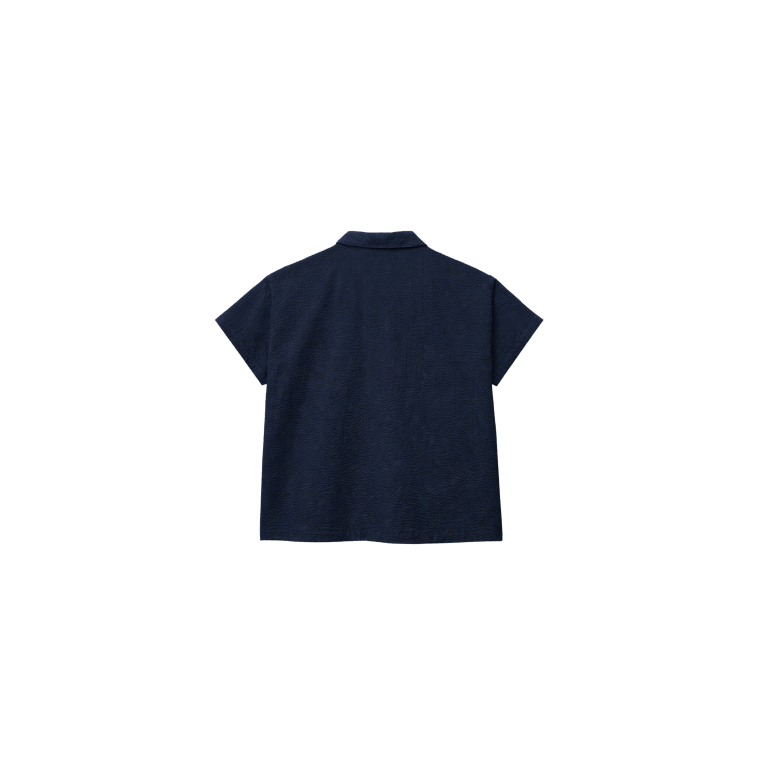 Studio Feder - VICTORIA SHIRT - SEERSUCKER - NAVY