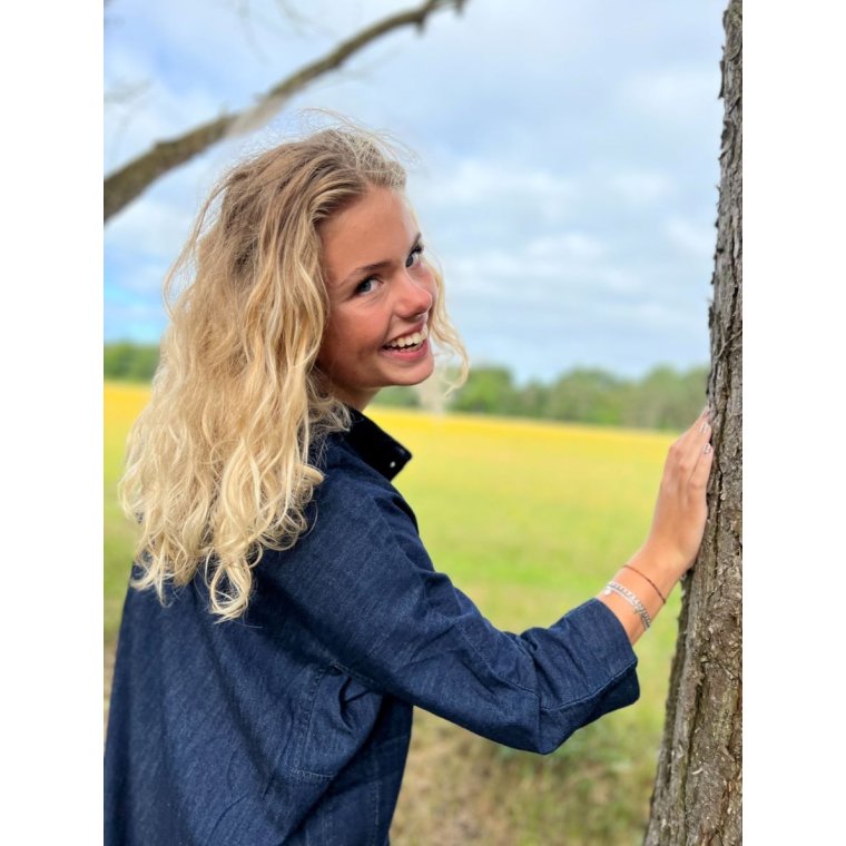 FRAU - Seoul lang denim skjorte