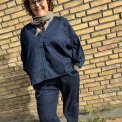 FRAU - Tokyo denim skjorte - Dark blue denim