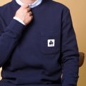 ELSK - WAFFLE MEN'S POCKET LONGSLEEVE - DARK NAVY