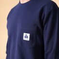 ELSK - WAFFLE MEN'S POCKET LONGSLEEVE - DARK NAVY