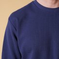 ELSK - WAFFLE MEN'S POCKET LONGSLEEVE - DARK NAVY