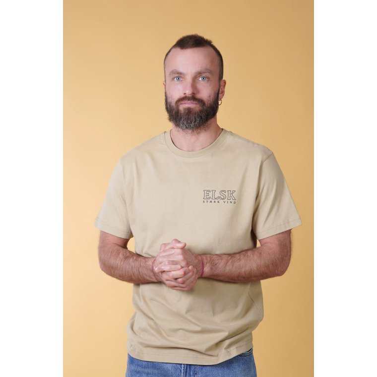 ELSK - WIND BP MEN'S BRUSHED T-SHIRT - DESERT SANDSTONE