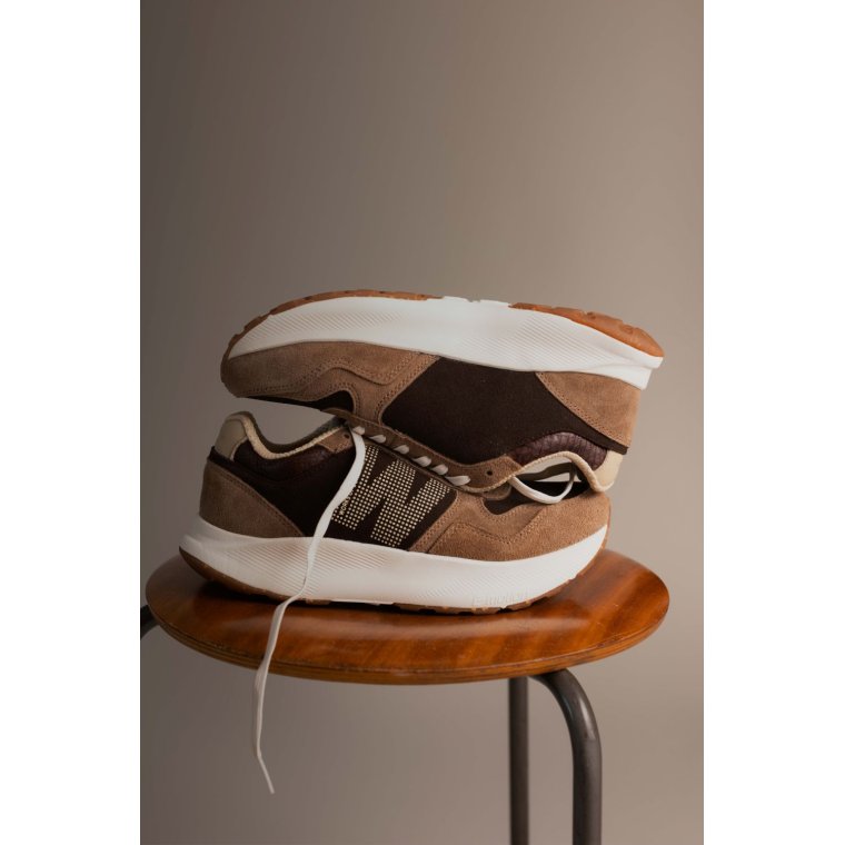 WODEN - Mathilde Runner Suede - Chocolate Multi