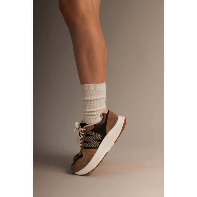 WODEN - Mathilde Runner Suede - Chocolate Multi