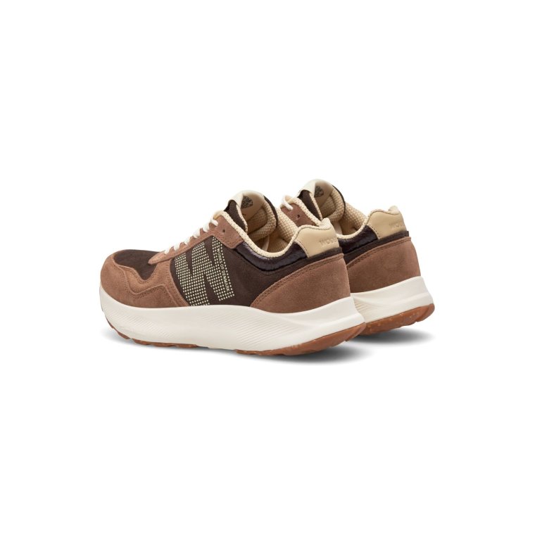 WODEN - Mathilde Runner Suede - Chocolate Multi