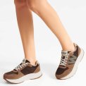 WODEN - Mathilde Runner Suede - Chocolate Multi