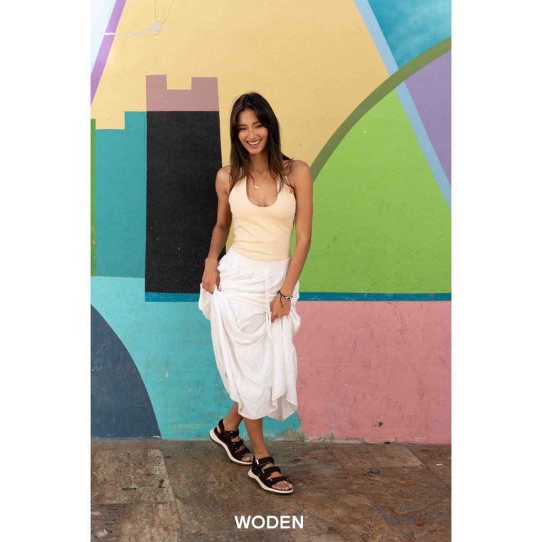 WODEN - Caroline Sandal - Chocolate