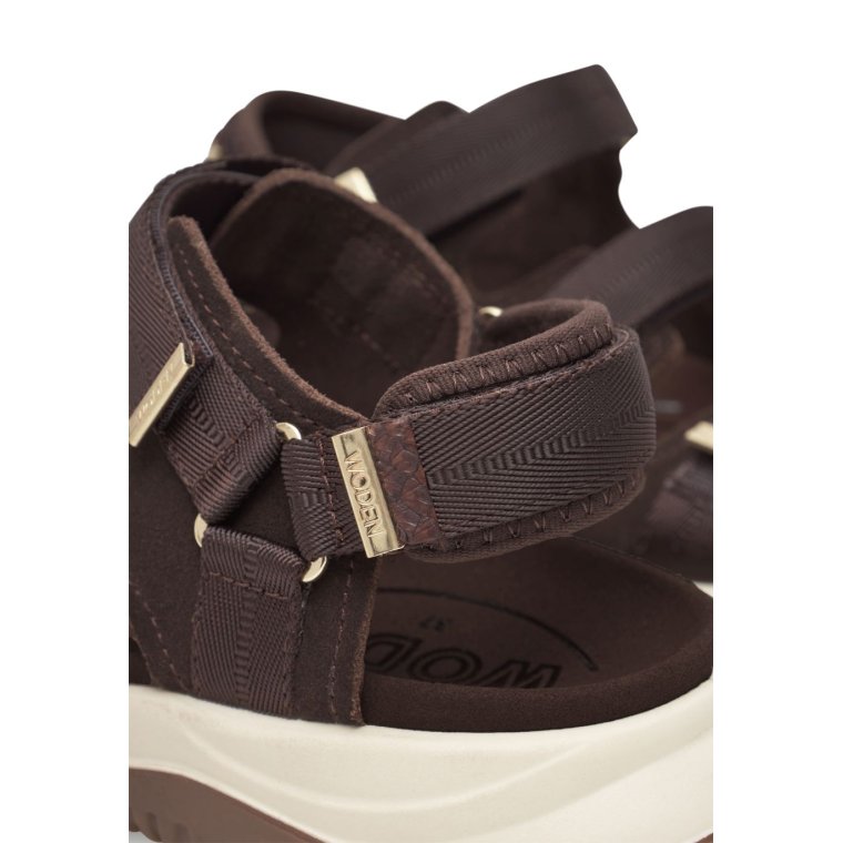WODEN - Caroline Sandal - Chocolate