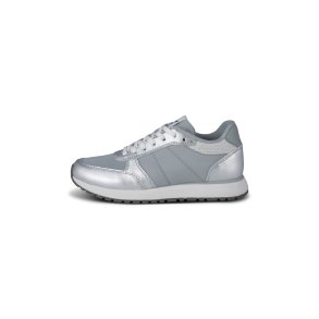 WODEN - Ronja Metallic Sneakers - Silver