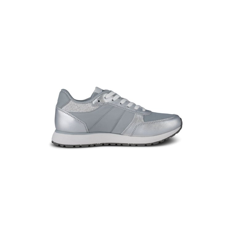 WODEN - Ronja Metallic Sneakers - Silver