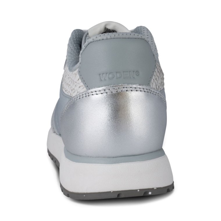 WODEN - Ronja Metallic Sneakers - Silver