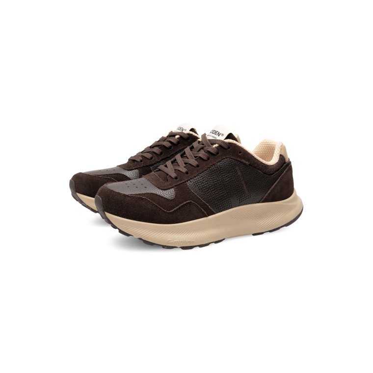 WODEN - Mathilde Runner Leather - Chocolate
