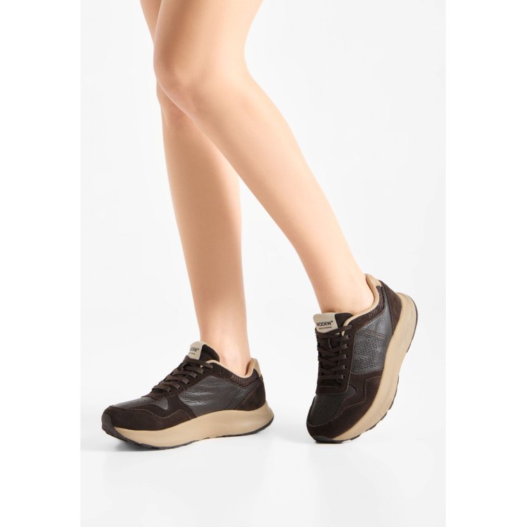 WODEN - Mathilde Runner Leather - Chocolate