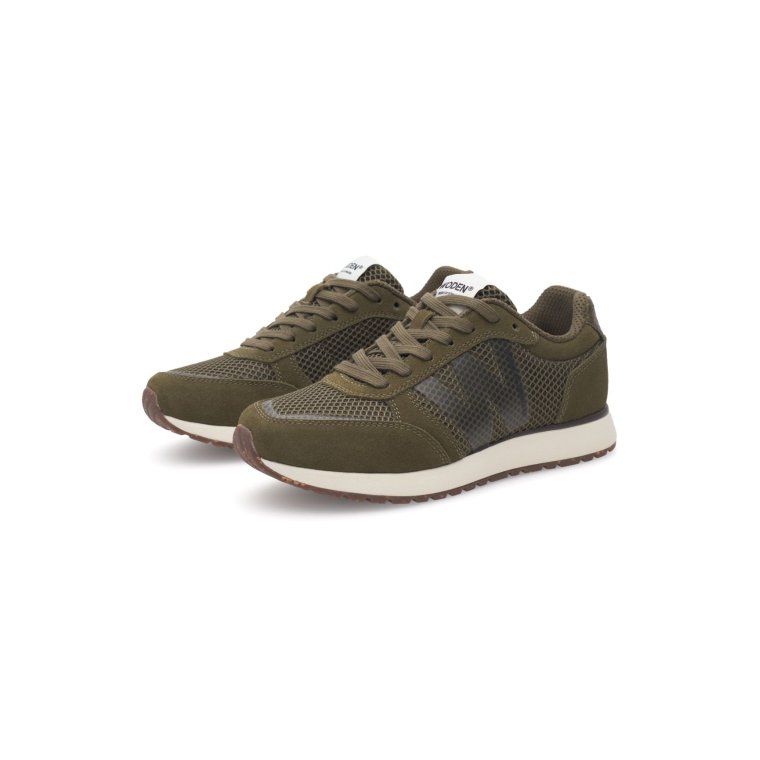 WODEN - Ronja Icon Sneakers - Dark Olive