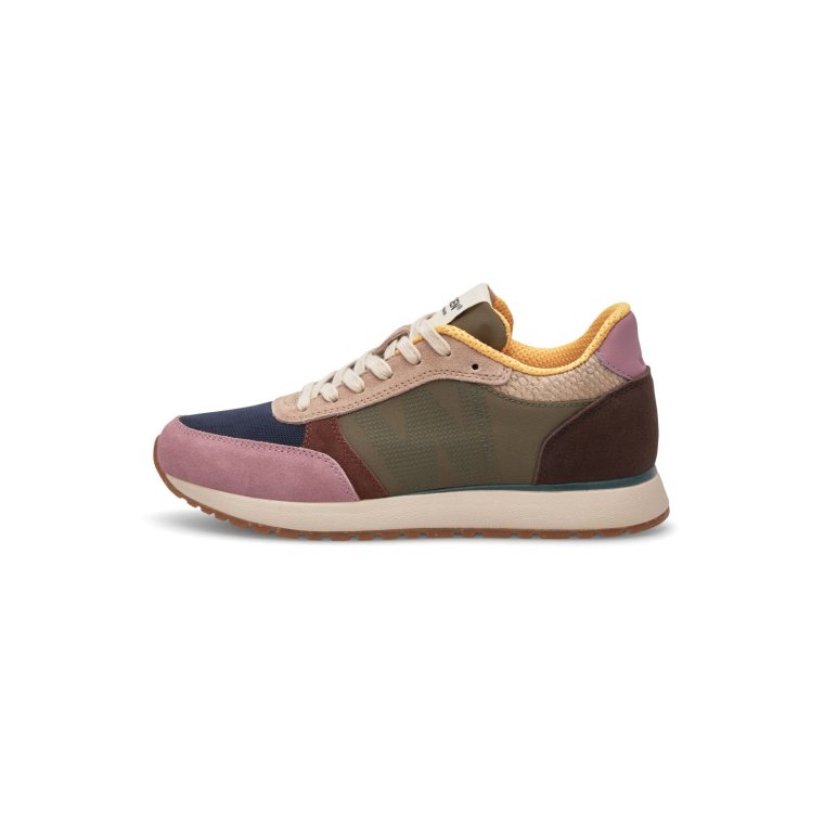 WODEN - Ronja Sneakers - Dark Algae Multi