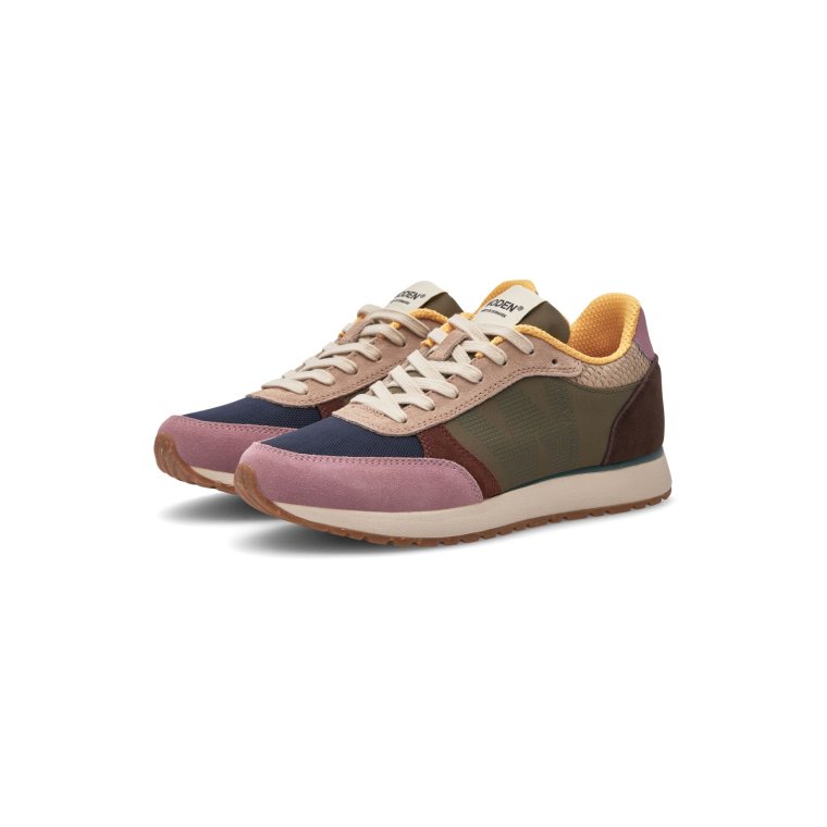 WODEN - Ronja Sneakers - Dark Algae Multi